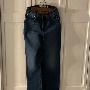 Madewell Women's Deep Indigo Straight Leg Jeans